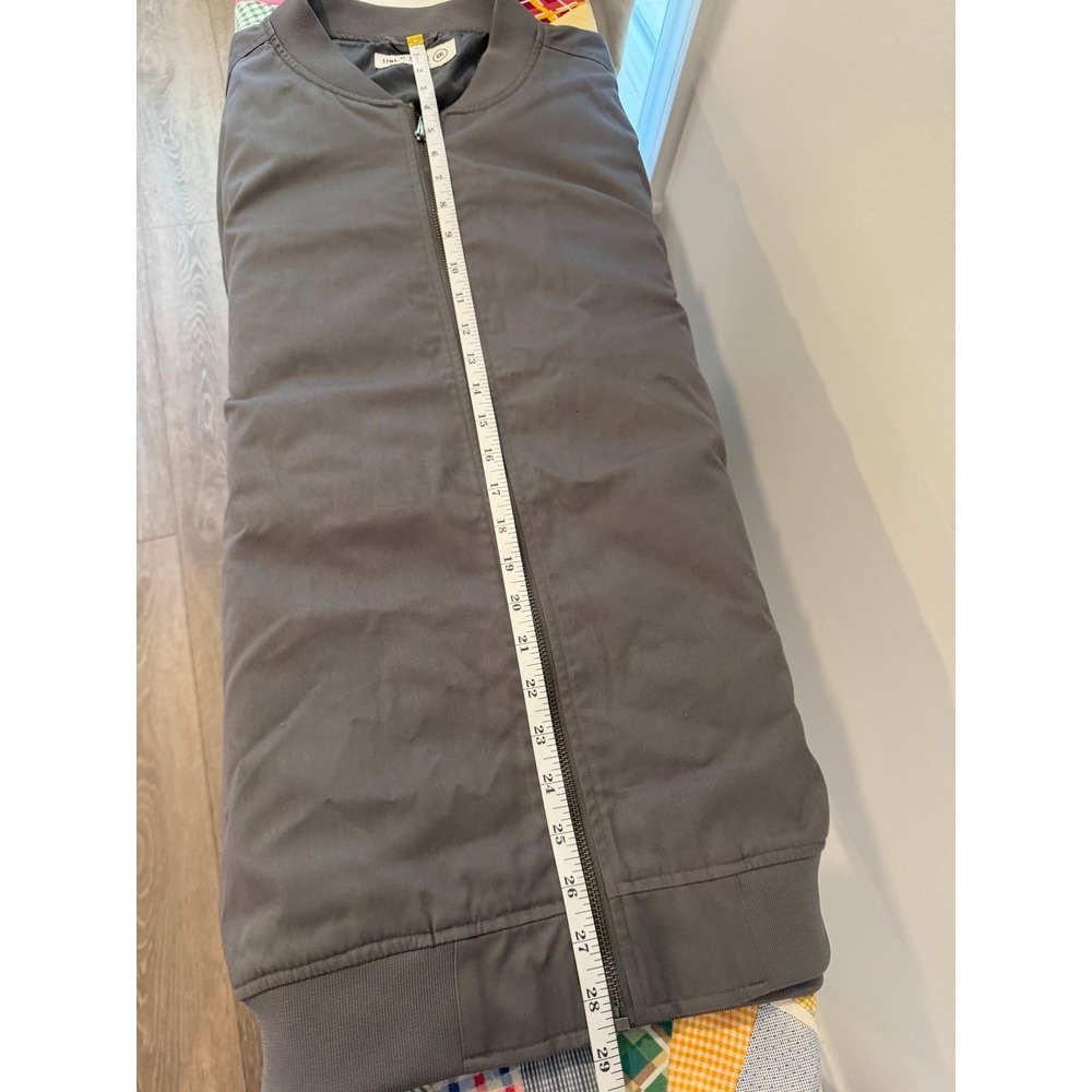 Line of Trade Mens XXL Gray Cotton Blend Full Zip Bomber Jacket Outerwear - Picture 8 of 8